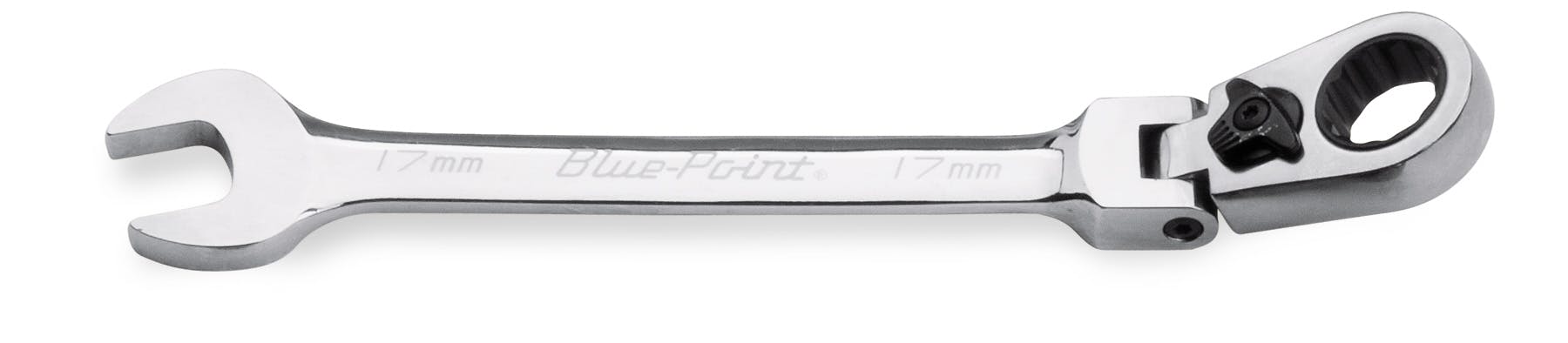 17 mm 12-Point Metric 15° Offset Flex-Head Ratcheting Box/Open-End Wrench (Blue-Point®) | BOERMF17A 17 mm 12-Point Metric 15° Offset Flex-Head Ratcheting Box/Open-End Wrench (Blue-Point®) | BOERMF17A